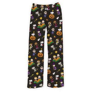 New BRIEF INSANITY Med Peanuts Snoopy Halloween Great Pumpkin Sleep Lounge Pants